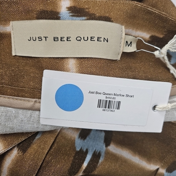 Just Bee Queen Brown Marlow Shorts in Doe Print NWT - Picture 13 of 13
